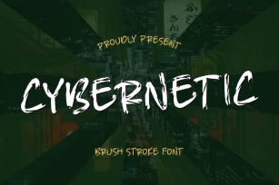 Cybernetic Bruhs Stroke Font Font Download