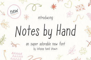 Notes by Hand Font Font Download