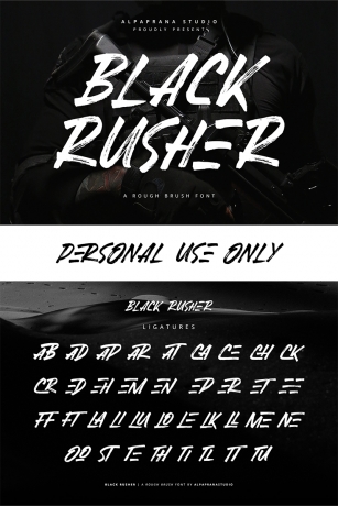 Black Rusher Font Download