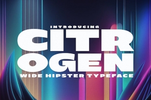 Citrogen - Wide Hipster Typeface Font Download