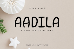 Aadila Handmade Font Font Download