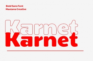 Karnet Sans Font Font Download