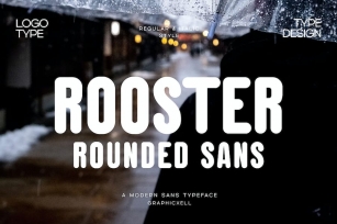 Rooster Rounded Sans Serif Font Typeface Font Download