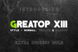GREATOP XIII Font Download