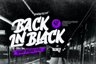 Back In Black - Hand Brush Type Font Download