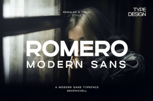 Romero Bold Sans Font Typeface Font Download