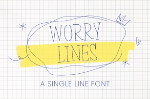 Worry Lines Single Line Font Download