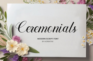 Ceremonials Modern Script Font Font Download