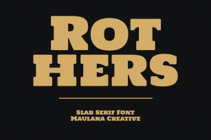 Rothers Slab Serif Display Font Font Download