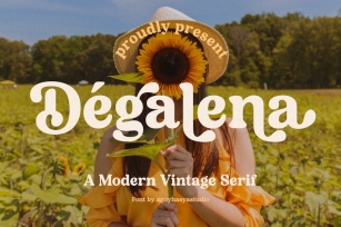 Degalena - A Modern Vintage Serif Font Download