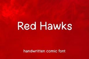 Red Hawks - Handwritten Comic Font Font Download