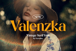 Valenzka Vintage Serif Font Font Download