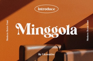 Minggola Modern Retro Serif Font Font Download