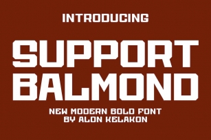 Support Balmond Font Download