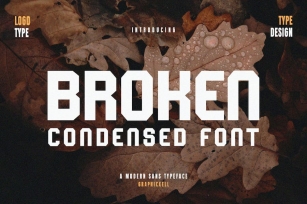 Broken Condensed Sans Serif Font Typeface Font Download