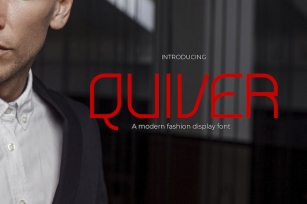 Quiver - Modern Futuristic Fashion Font Font Download