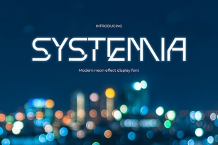 Systemia - Neon Music Font Font Download