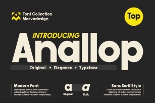 Anallop - A Modern Sans Serif Font Download