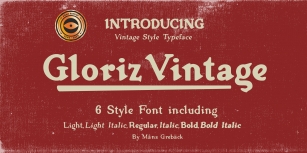 Gloriz Vintage Font Download
