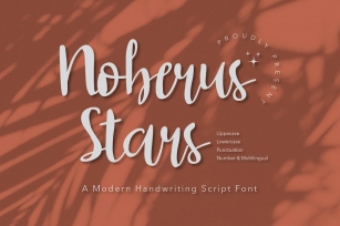 Noberus Stars - Modern Script fonts Font Download