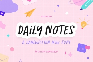 Daily Notes Font Font Download