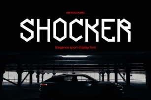 Shocker - The Futuristic Sports Font Font Download