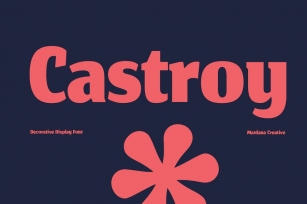 Castroy Decorative Display Font Font Download