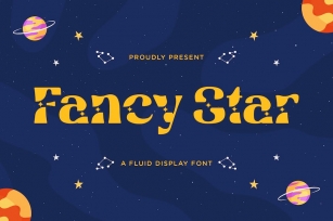 Fancy Star - A Fluid Display Font Font Download