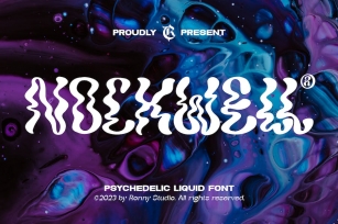Nockwell - Psychedelic Liquid Font Font Download