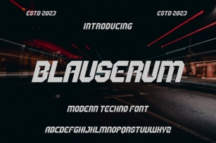 BLAUSERUM FONT Font Download
