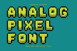 Analog Pixel - SVG Font Font Download