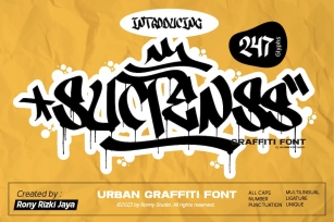 Suctenss - Urban Graffiti Font Font Download