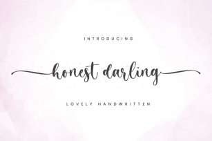 Honest Darling Font Download