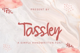 Tassley - Simple Handwritten Font Font Download