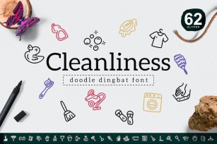 Cleanliness Dingbat Font Download