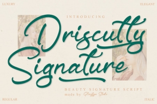 Driscutty Signature Script Font Font Download