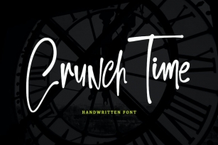 Crunch Time Font Download