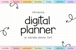Digital Planner Font Font Download