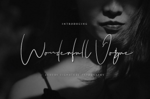 Wonderfull Vogue - Signature Font Font Download