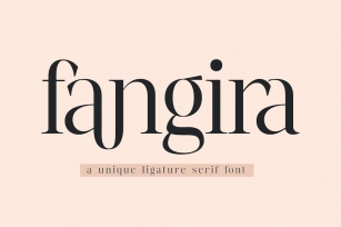 Fangira Unique Serif Font Font Download