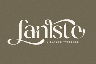 Fanlste Ligature Typeface Font Font Download