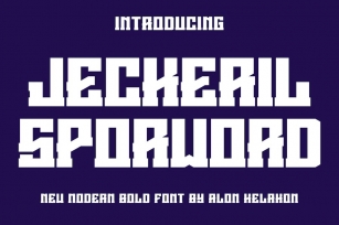 Jeckeril Sporword Font Download