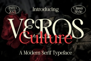 VEROSE Culture - A Modern Serif Font Font Download