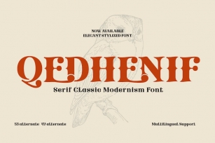 Qedhenif – Serif Classic Modernism Font Font Download