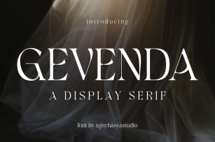 Gevenda - A Display Serif Font Download