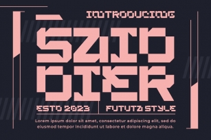 SAID DIER - A Modern Futuristic Font Font Download