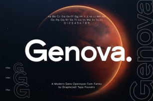 Genova Sans Font Typeface Font Download
