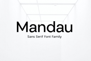 Mandau Sans  Serif Font  Family Font Download