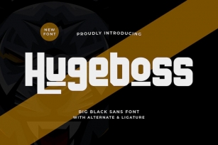 Hugeboss - Big Black Sans Font Font Download