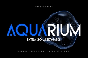Aquarium - Modern Technology Futuristic Font Font Download